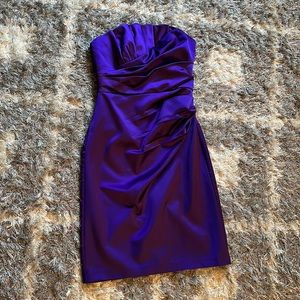 David’s Bridal strapless dress